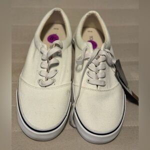 NWT Toms Alpargata Fenix Lace Up White Washed Canvas